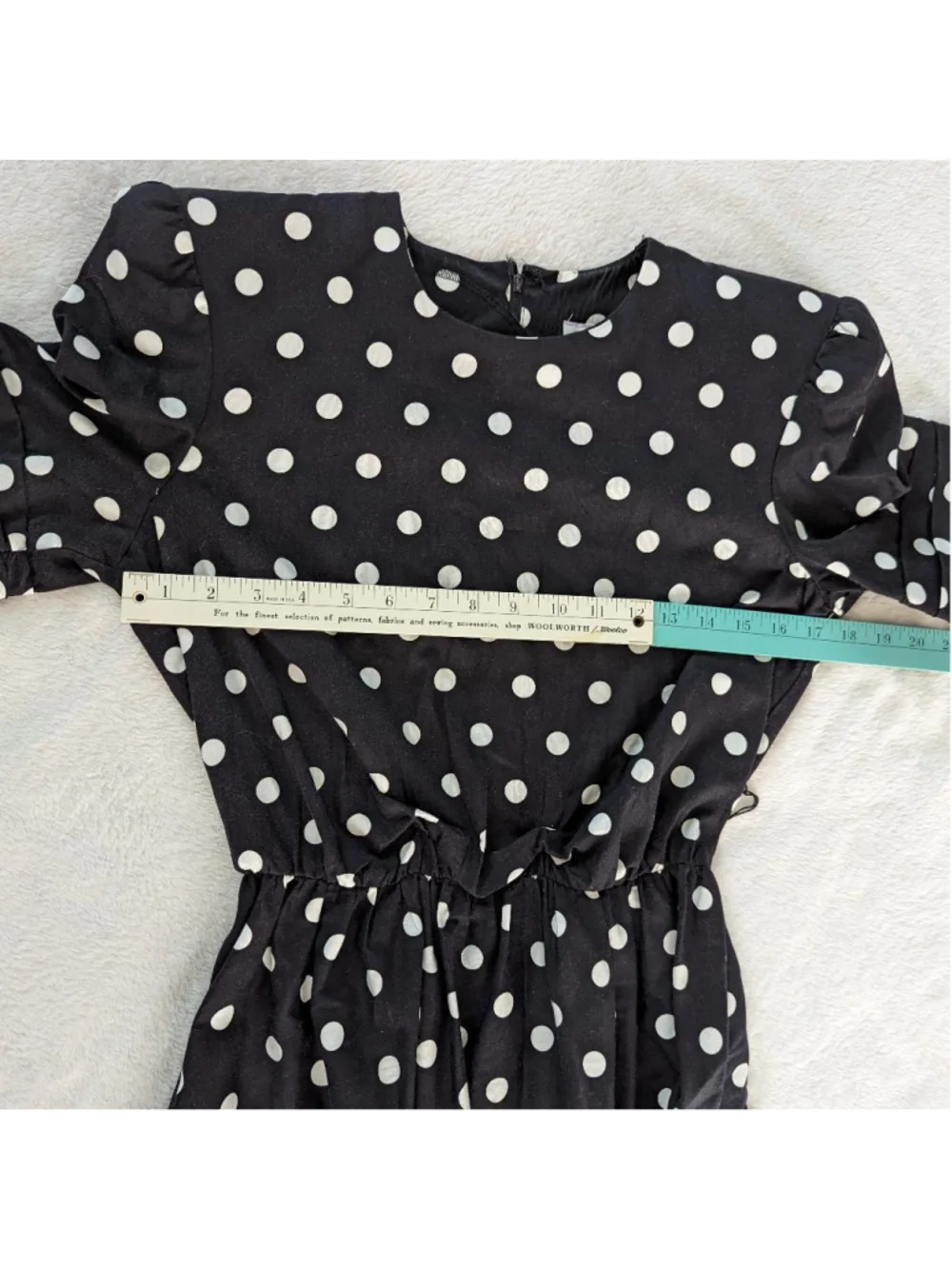 The Kollection Ltd. Vintage Black and White Polka Dot Dress Size 6